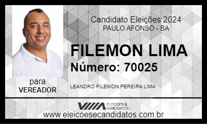 Candidato FILEMON LIMA 2024 - PAULO AFONSO - Eleições