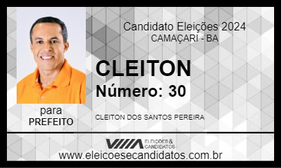 Candidato CLEITON 2024 - CAMAÇARI - Eleições