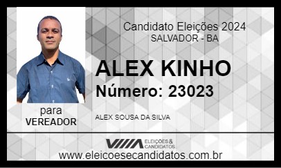 Candidato ALEX KINHO 2024 - SALVADOR - Eleições