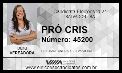 Candidato PRÓ CRIS 2024 - SALVADOR - Eleições