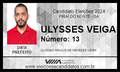 Candidato ULYSSES VEIGA 2024 - PIRAÍ DO NORTE - Eleições