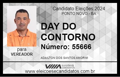 Candidato DAY DO CONTORNO 2024 - PONTO NOVO - Eleições