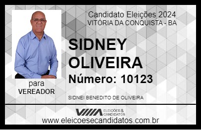 Candidato SIDNEY OLIVEIRA 2024 - VITÓRIA DA CONQUISTA - Eleições