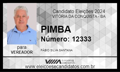 Candidato PIMBA 2024 - VITÓRIA DA CONQUISTA - Eleições