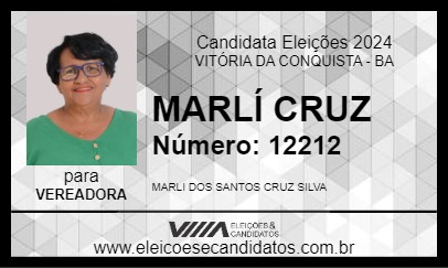 Candidato MARLÍ CRUZ 2024 - VITÓRIA DA CONQUISTA - Eleições