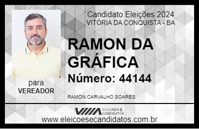 Candidato RAMON DA GRÁFICA 2024 - VITÓRIA DA CONQUISTA - Eleições