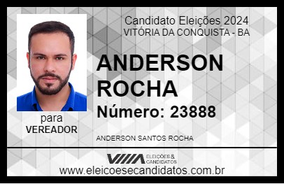 Candidato ANDERSON ROCHA 2024 - VITÓRIA DA CONQUISTA - Eleições