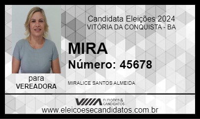 Candidato MIRA 2024 - VITÓRIA DA CONQUISTA - Eleições