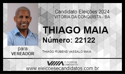 Candidato THIAGO MAIA 2024 - VITÓRIA DA CONQUISTA - Eleições