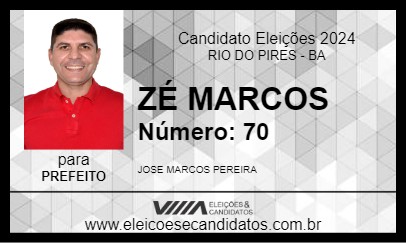 Candidato ZÉ MARCOS 2024 - RIO DO PIRES - Eleições