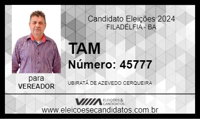 Candidato TAM 2024 - FILADÉLFIA - Eleições