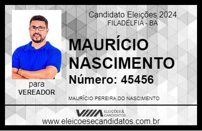 Candidato MAURÍCIO NASCIMENTO 2024 - FILADÉLFIA - Eleições