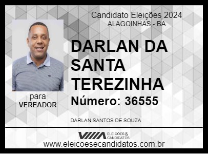 Candidato DARLAN DA SANTA TEREZINHA 2024 - ALAGOINHAS - Eleições