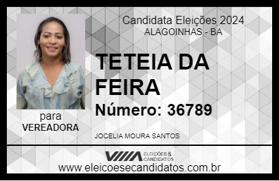 Candidato TETEIA DA FEIRA 2024 - ALAGOINHAS - Eleições