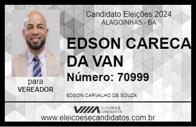 Candidato EDSON CARECA DA VAN 2024 - ALAGOINHAS - Eleições