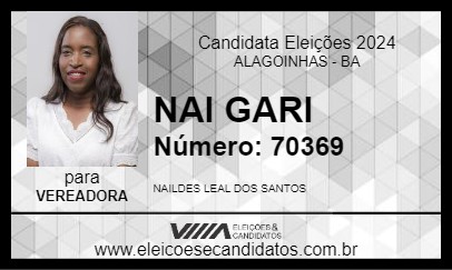 Candidato NAI GARI 2024 - ALAGOINHAS - Eleições