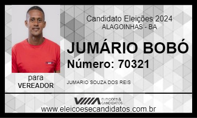 Candidato JUMÁRIO BOBÓ 2024 - ALAGOINHAS - Eleições