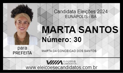 Candidato MARTA 2024 - EUNÁPOLIS - Eleições