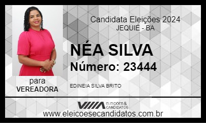 Candidato NÉA SILVA 2024 - JEQUIÉ - Eleições