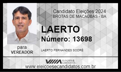 Candidato LAERTO 2024 - BROTAS DE MACAÚBAS - Eleições