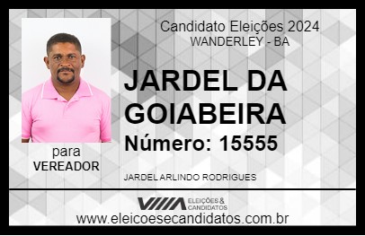 Candidato JARDEL DA GOIABEIRA 2024 - WANDERLEY - Eleições