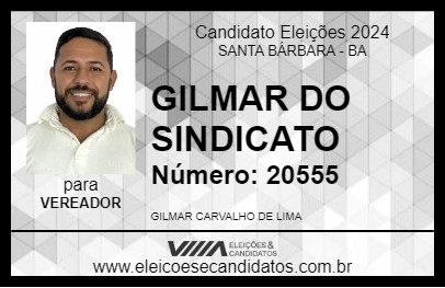 Candidato GILMAR DO SINDICATO 2024 - SANTA BÁRBARA - Eleições