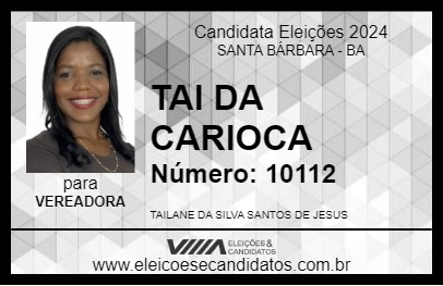 Candidato TAI DA CARIOCA 2024 - SANTA BÁRBARA - Eleições