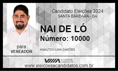 Candidato NAI DE LÓ 2024 - SANTA BÁRBARA - Eleições