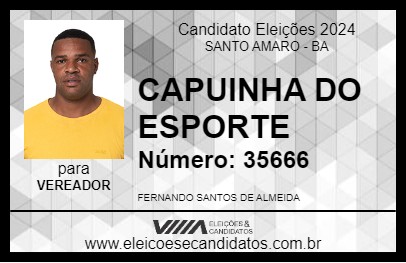 Candidato CAPUINHA DO ESPORTE 2024 - SANTO AMARO - Eleições