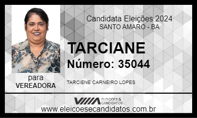 Candidato TARCIANE 2024 - SANTO AMARO - Eleições