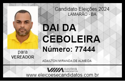 Candidato DAI DA CEBOLEIRA 2024 - LAMARÃO - Eleições