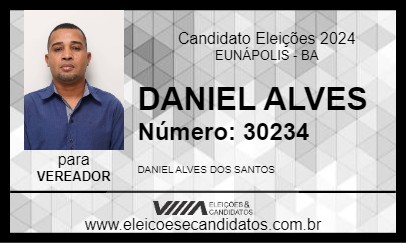 Candidato DANIEL ALVES 2024 - EUNÁPOLIS - Eleições