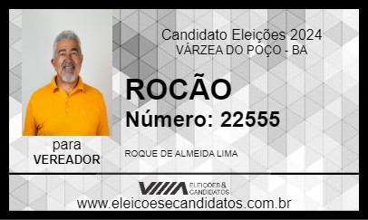 Candidato ROCÃO 2024 - VÁRZEA DO POÇO - Eleições