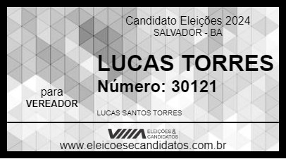 Candidato LUCAS TORRES 2024 - SALVADOR - Eleições