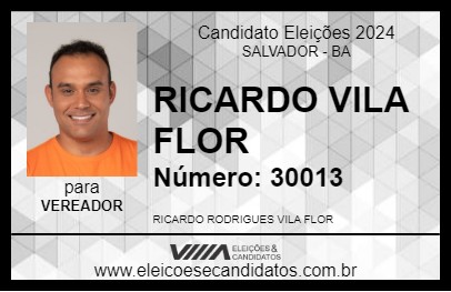 Candidato RICARDO VILA FLOR 2024 - SALVADOR - Eleições