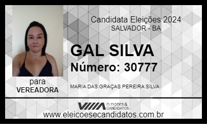 Candidato GAL SILVA 2024 - SALVADOR - Eleições