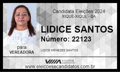 Candidato LILI 2024 - XIQUE-XIQUE - Eleições