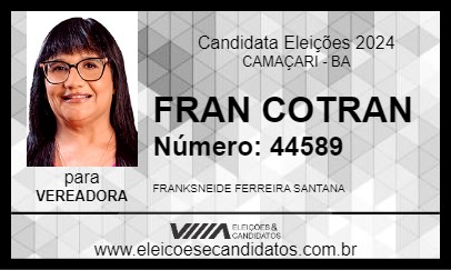 Candidato FRAN 2024 - CAMAÇARI - Eleições