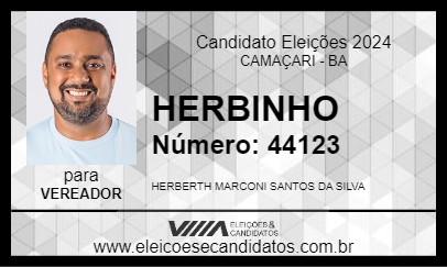 Candidato HERBINHO 2024 - CAMAÇARI - Eleições