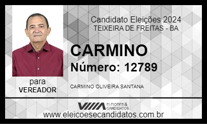 Candidato CARMINO 2024 - TEIXEIRA DE FREITAS - Eleições