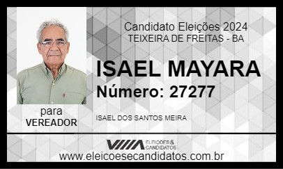 Candidato ISAEL MAYARA 2024 - TEIXEIRA DE FREITAS - Eleições