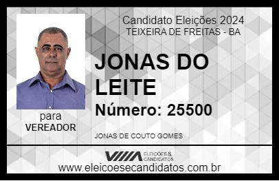 Candidato JONAS DO LEITE 2024 - TEIXEIRA DE FREITAS - Eleições