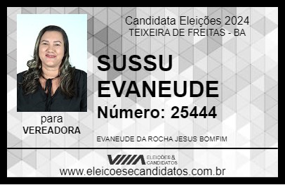 Candidato SUSSU ROCHA 2024 - TEIXEIRA DE FREITAS - Eleições