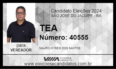 Candidato TEA 2024 - SÃO JOSÉ DO JACUÍPE - Eleições