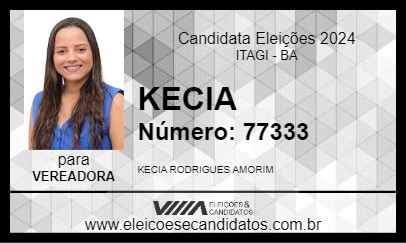 Candidato KECIA 2024 - ITAGI - Eleições