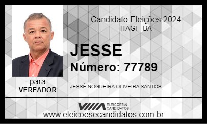 Candidato JESSE 2024 - ITAGI - Eleições