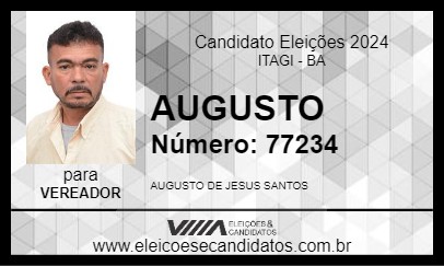 Candidato AUGUSTO 2024 - ITAGI - Eleições