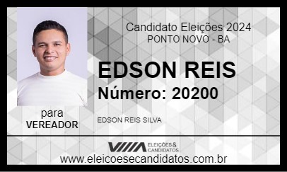 Candidato EDSON REIS 2024 - PONTO NOVO - Eleições