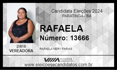 Candidato RAFAELA 2024 - PARATINGA - Eleições