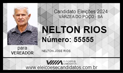 Candidato NELTON RIOS 2024 - VÁRZEA DO POÇO - Eleições